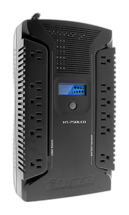 Fuente de alimentación Forza HT-750LCD 750VA 450W 12 tomas