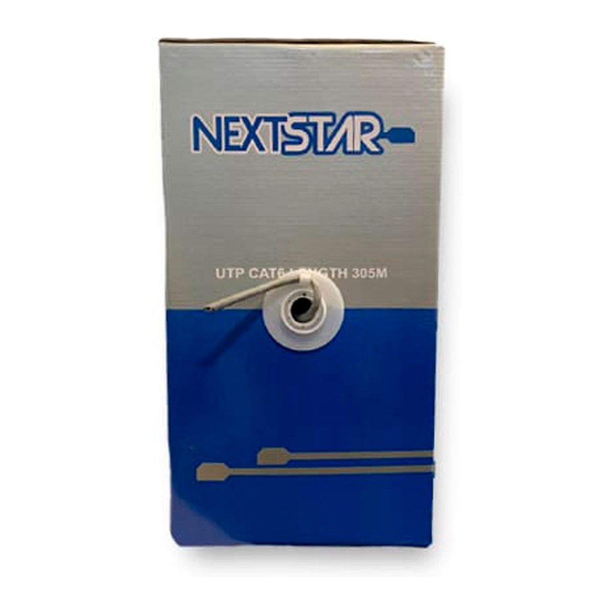 Bobina de cable de red NextStar Cat6 interior 305 m Gris