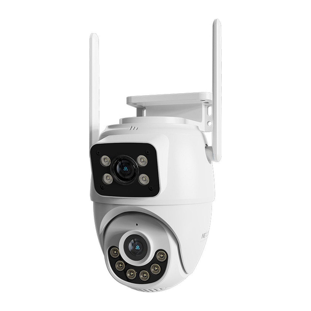 Cámara Wi-Fi para exteriores Nexxt Solutions Home NHC-OP30DL doble lente 2K Blanco