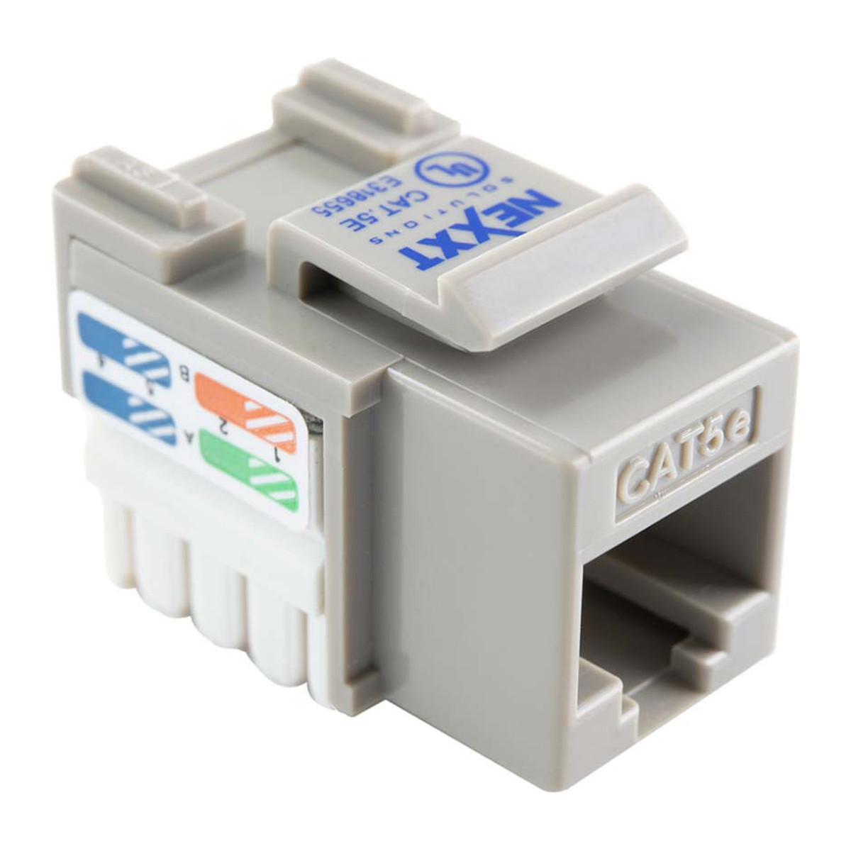 Inserto modular RJ-45 Nexxt Solutions 1 puerto gris
