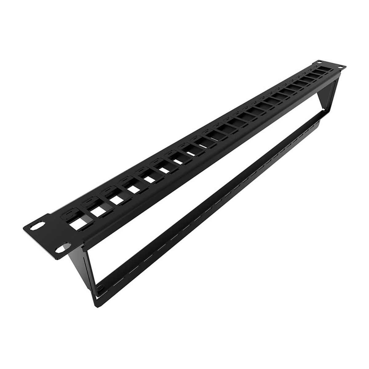 Panel de parcheo modular Nexxt Solutions AW192NXT40 24 puertos 1U Negro
