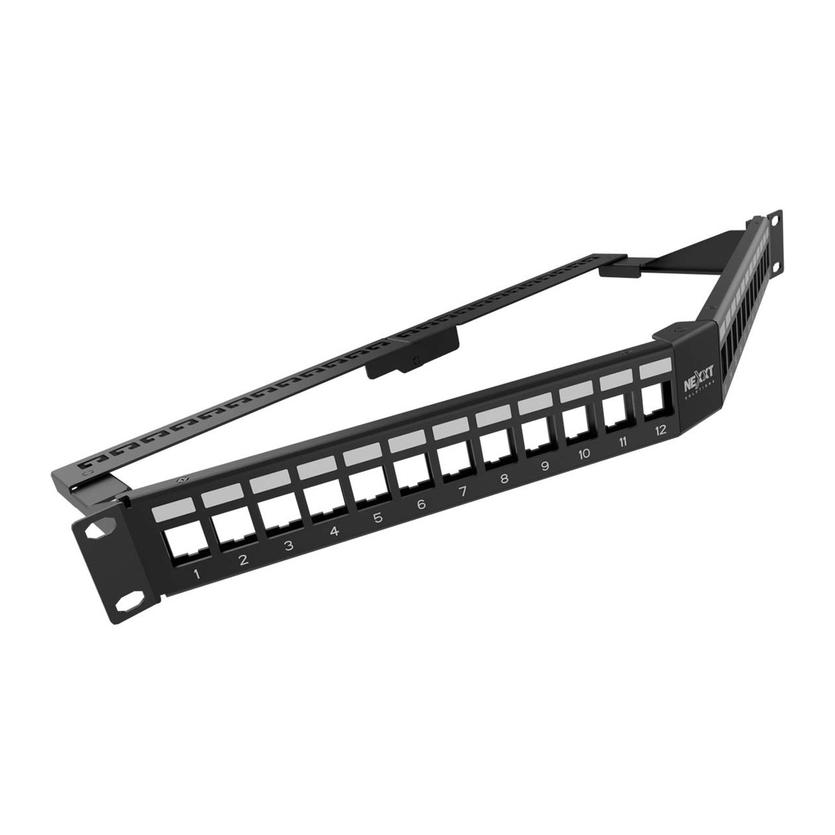 Panel de parches Nexxt Solutions Infrastructure PCGPSMO1U24ANBK 24 puertos Negro