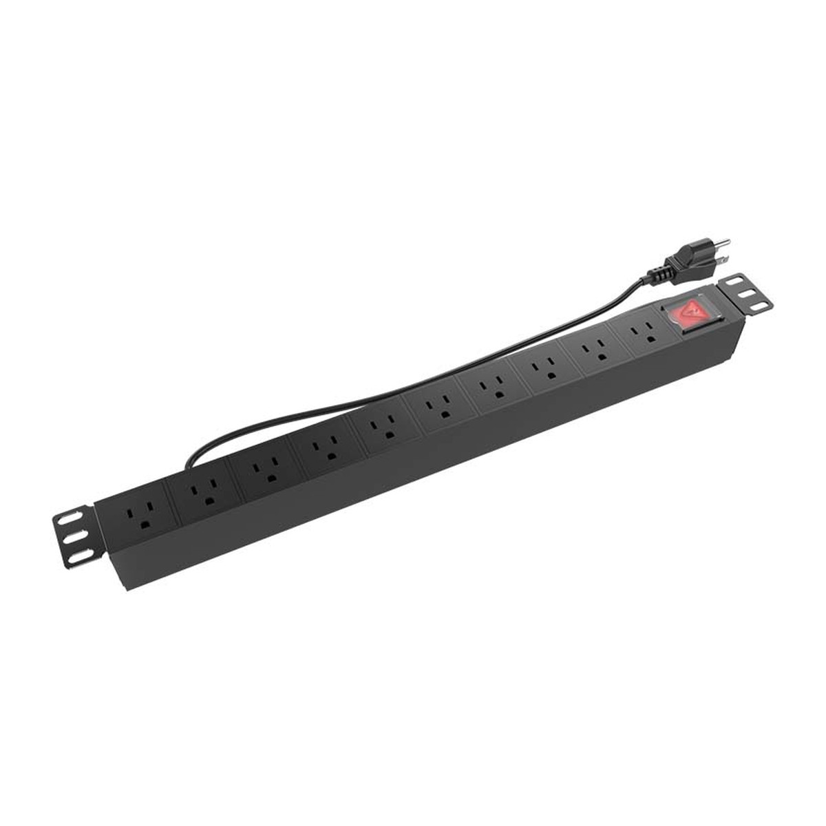 Regleta PDU para rack Nexxt Solutions NPD-11U9N15A 9 tomas 1U Negro
