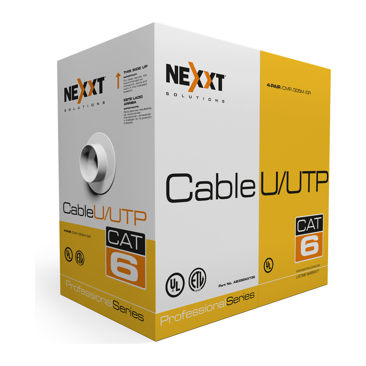 Cable UTP Nexxt Solutions Infrastructure AB356NXT36 305 m Gris