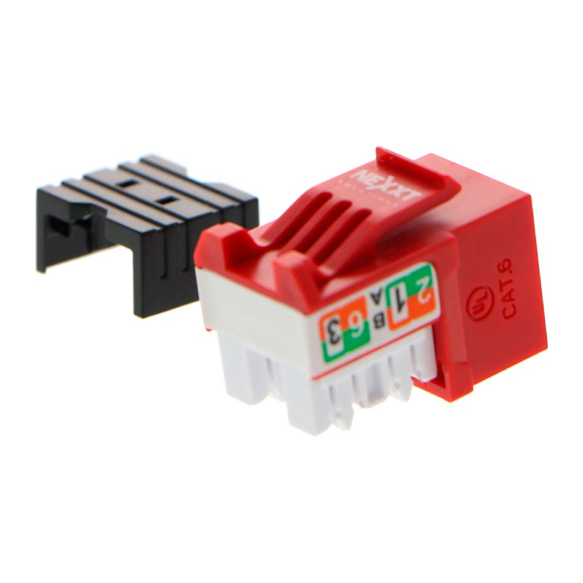 Conector Keystone Jack Nexxt Cat6 Rojo