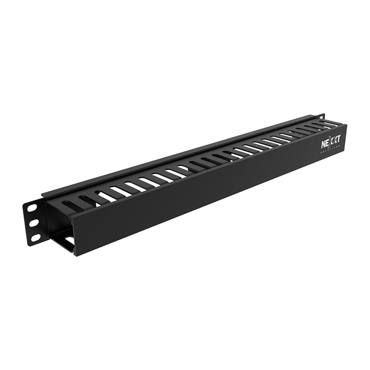 Organizador de cables horizontal Nexxt Solutions NPM-DPC1UB 1U 19" de plástico Negro