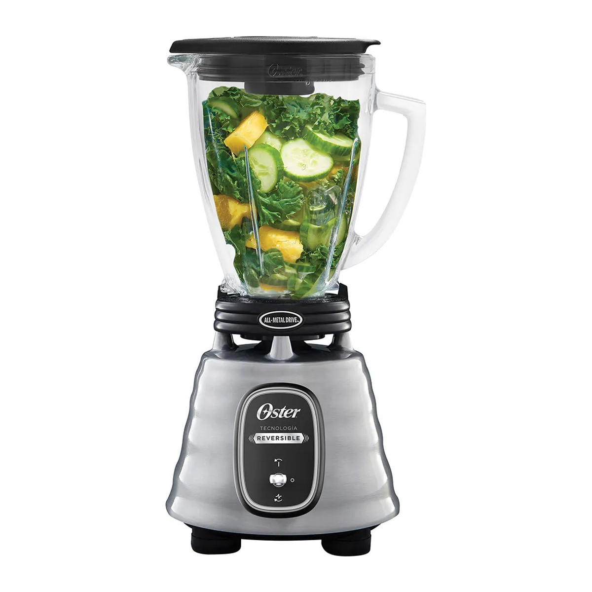 Licuadora Oster clásica reversible BLSTBESTE 1.25 L Plateada