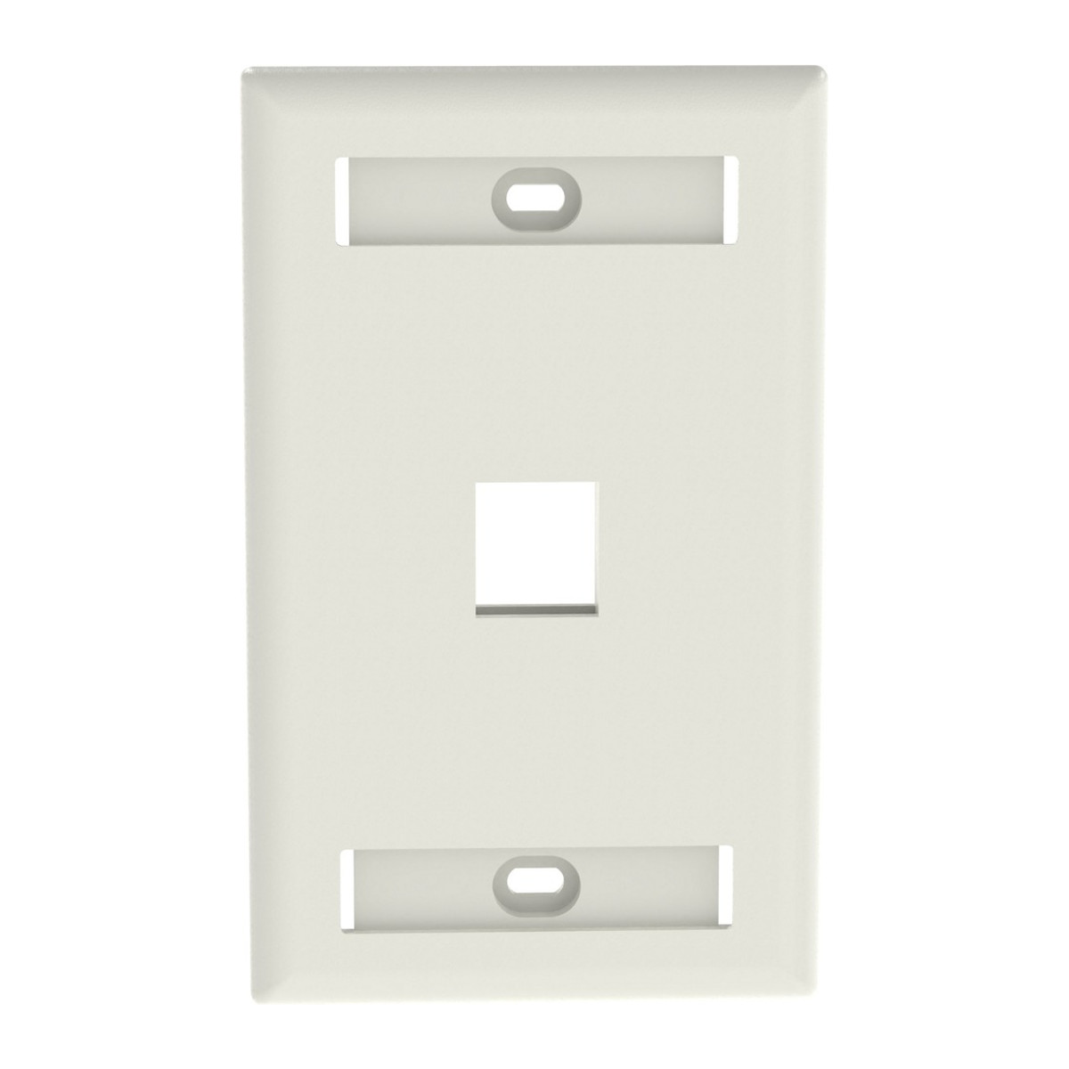 Placa frontal Panduit NetKey NK1FIWY 1 puerto Blanco hueso