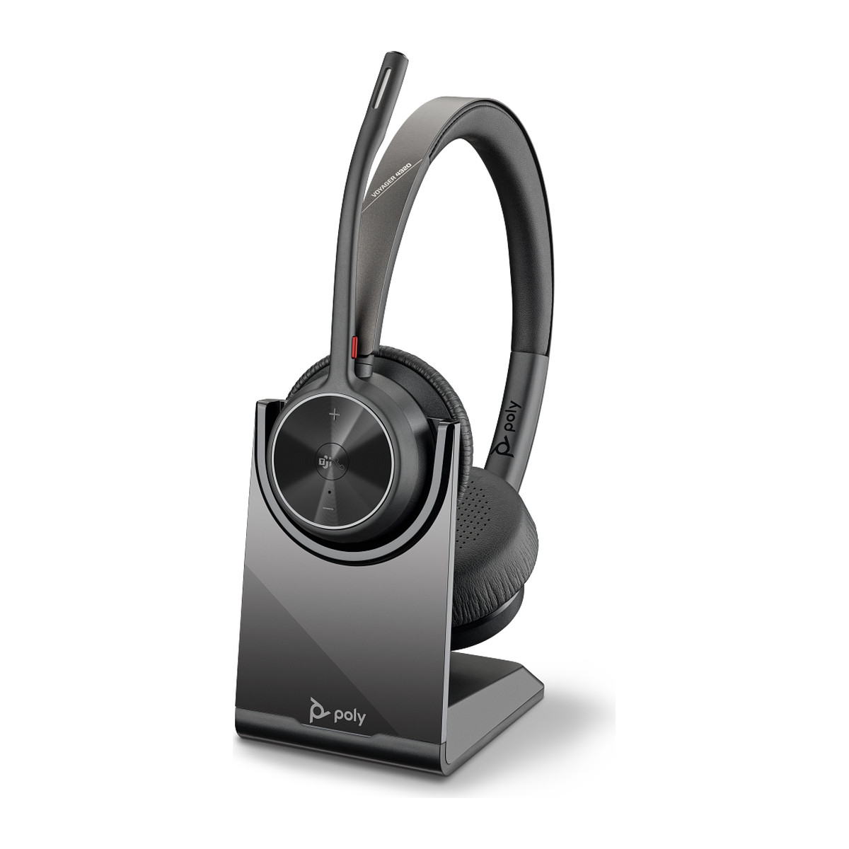Audífonos Poly Voyager 4320-M Teams USB-A con BT700 y base de carga