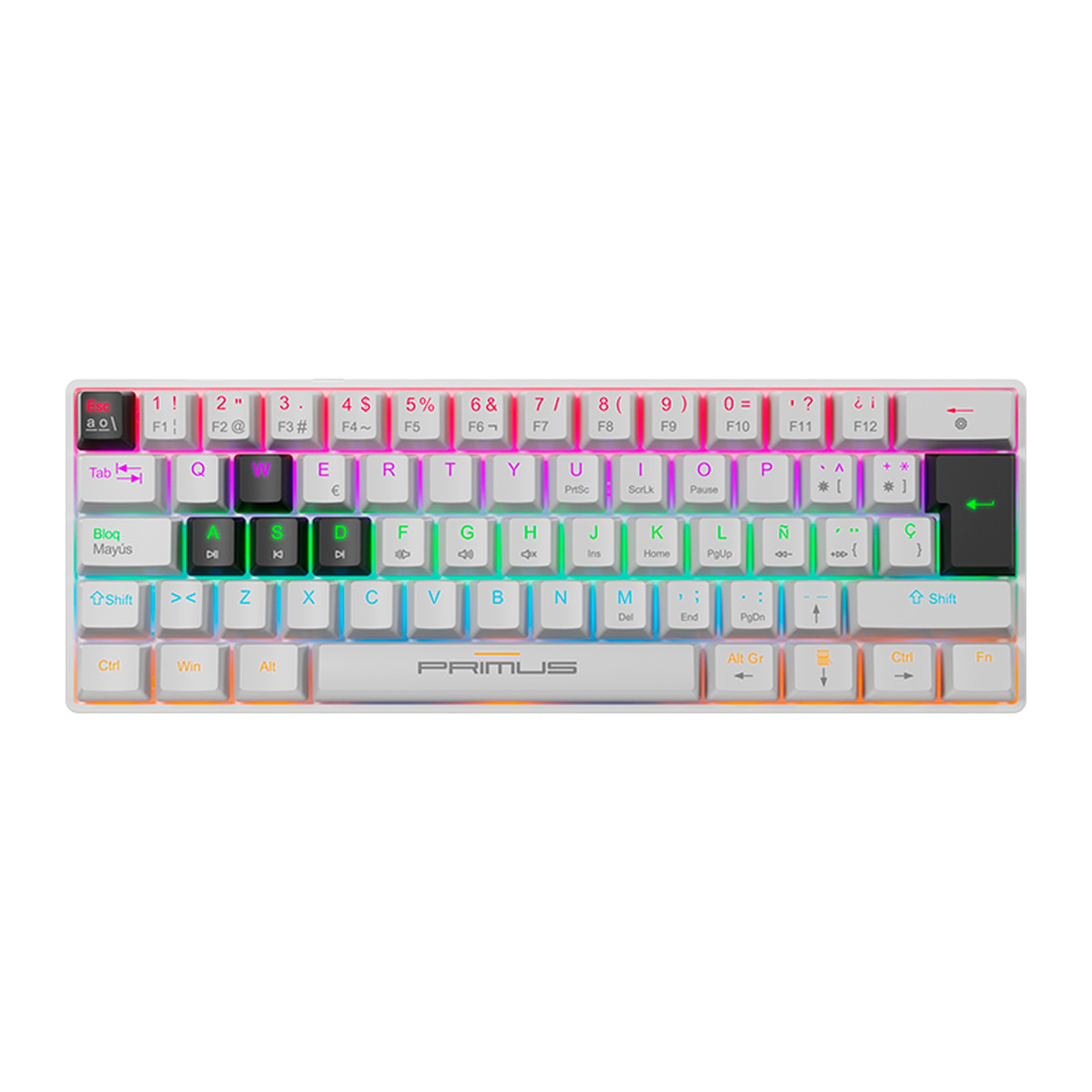 Teclado Primus Gaming PKS-060W-S