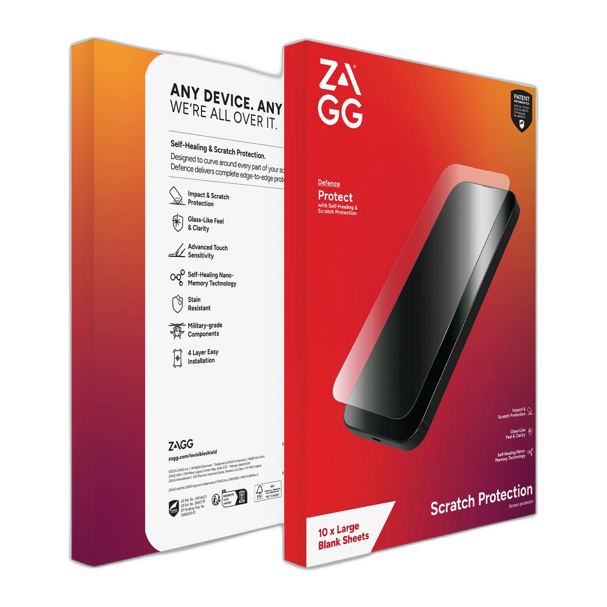 Protector de pantalla Zagg Defense M4/M12