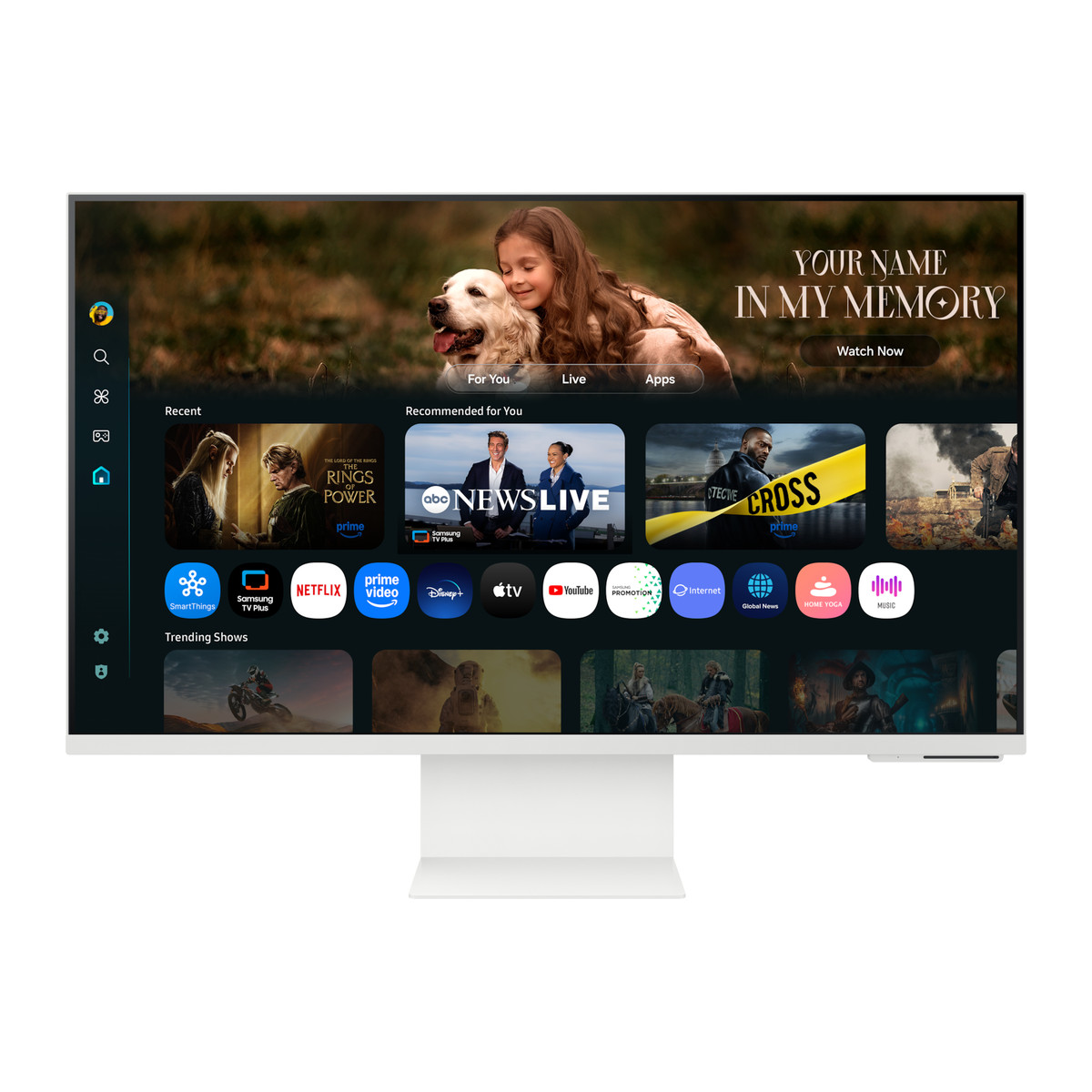 Monitor inteligente Samsung Smart Monitor M8 M80F 32" 4K UHD Blanco