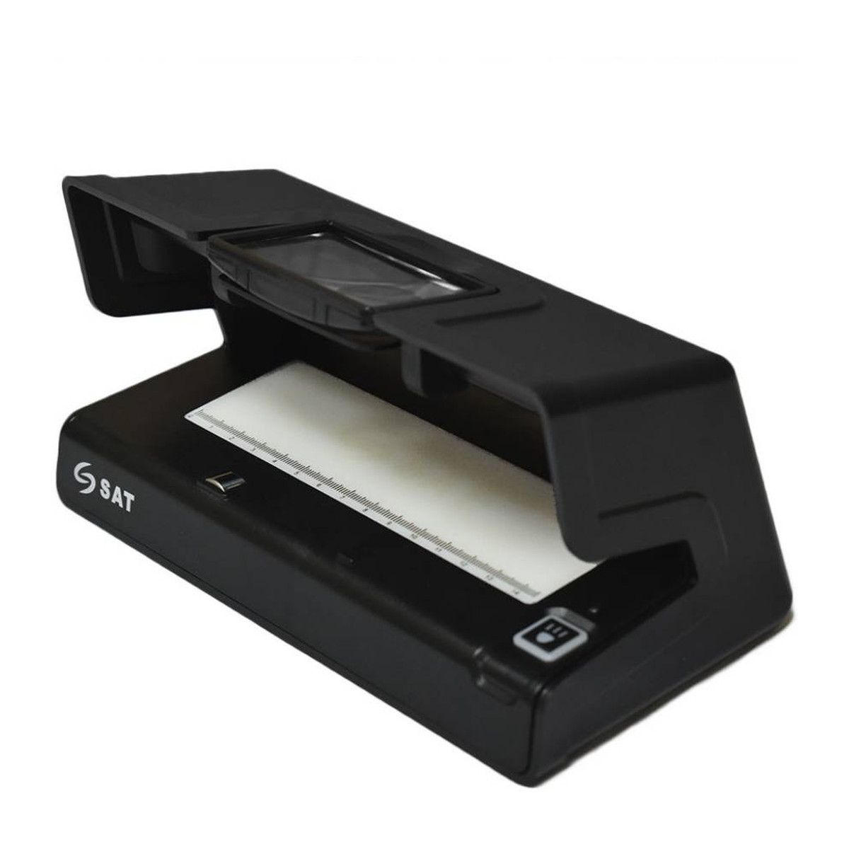Detector de billetes falsos SAT DBL21 UV, magnético y marca de agua Negro