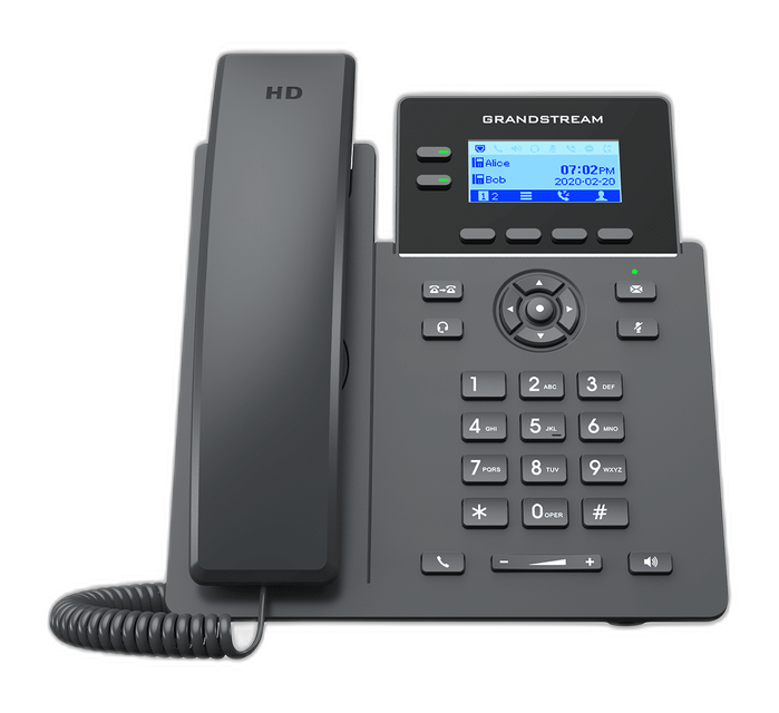 Teléfono IP Grandstream GRP2602G 4 SIP 2 líneas Gigabit con fuente de poder