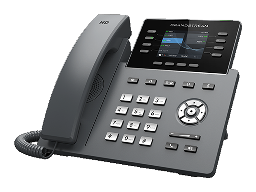 Teléfono IP Grandstream GRP2624 pantalla 2.4" color 8 líneas PoE