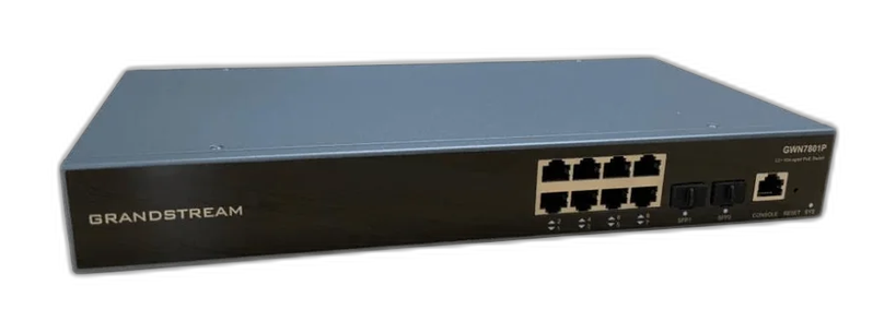 Switch Grandstream GWN7801P Poe+ Gigabit L2+ 8puertos 120W