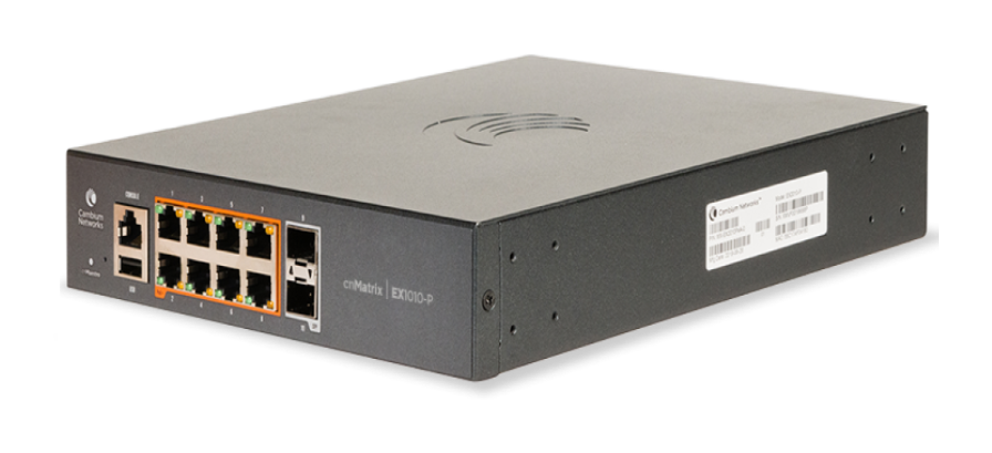 Switch Cambium MXEX1010PX 8 puertos Gigabit PoE