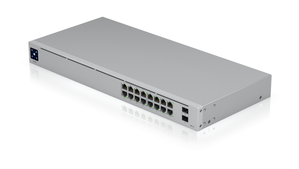 Switch UI 16P/8POE SFP 1G 42W L2