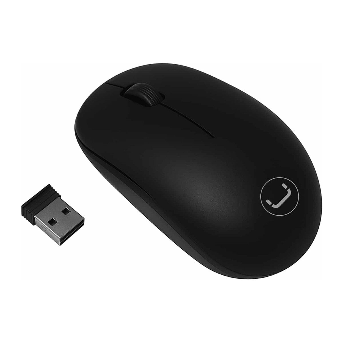 Mouse Inalámbrico Unno Tekno Curve 1200DPI Negro