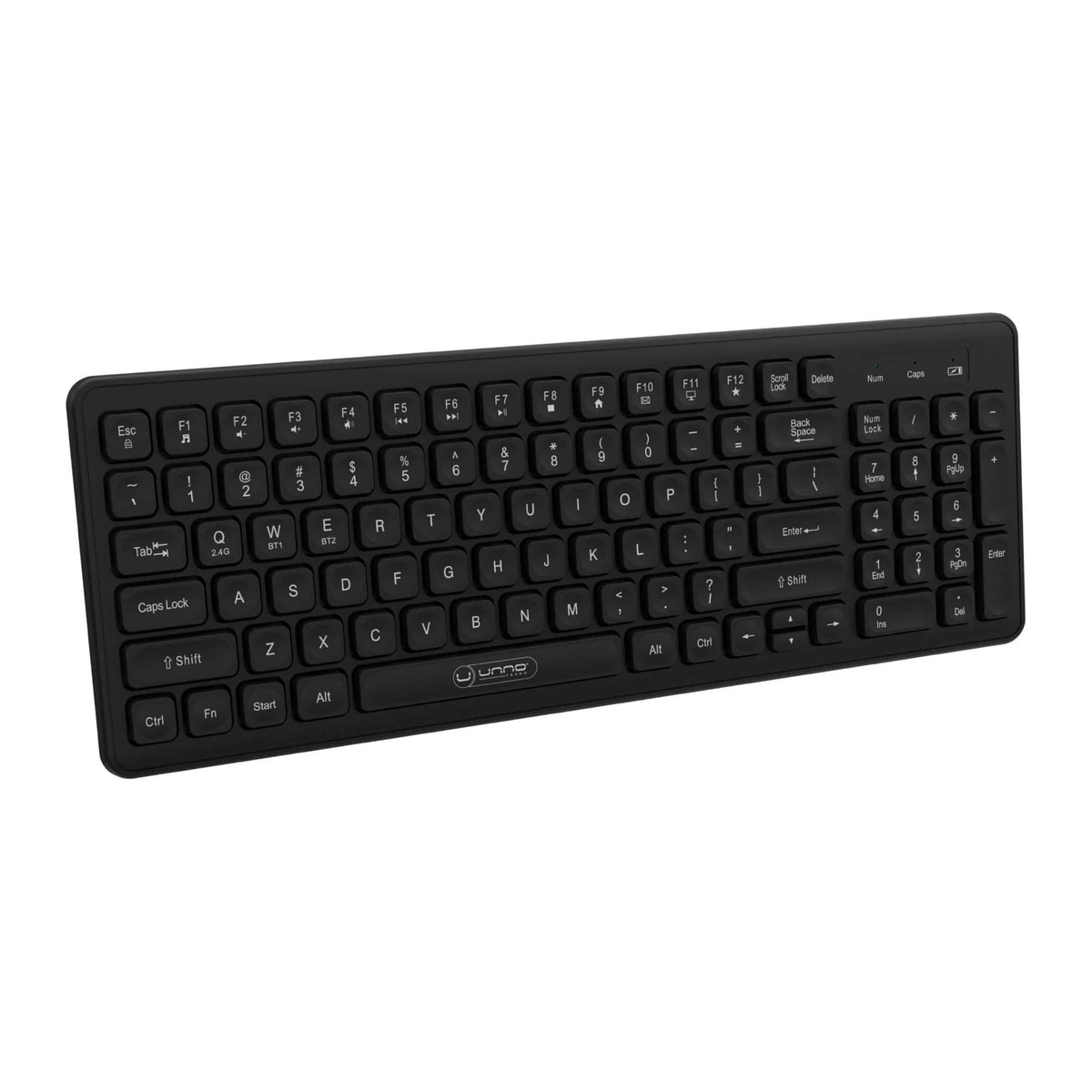 Teclado inalámbrico Unno KeyPro KB6766BK negro