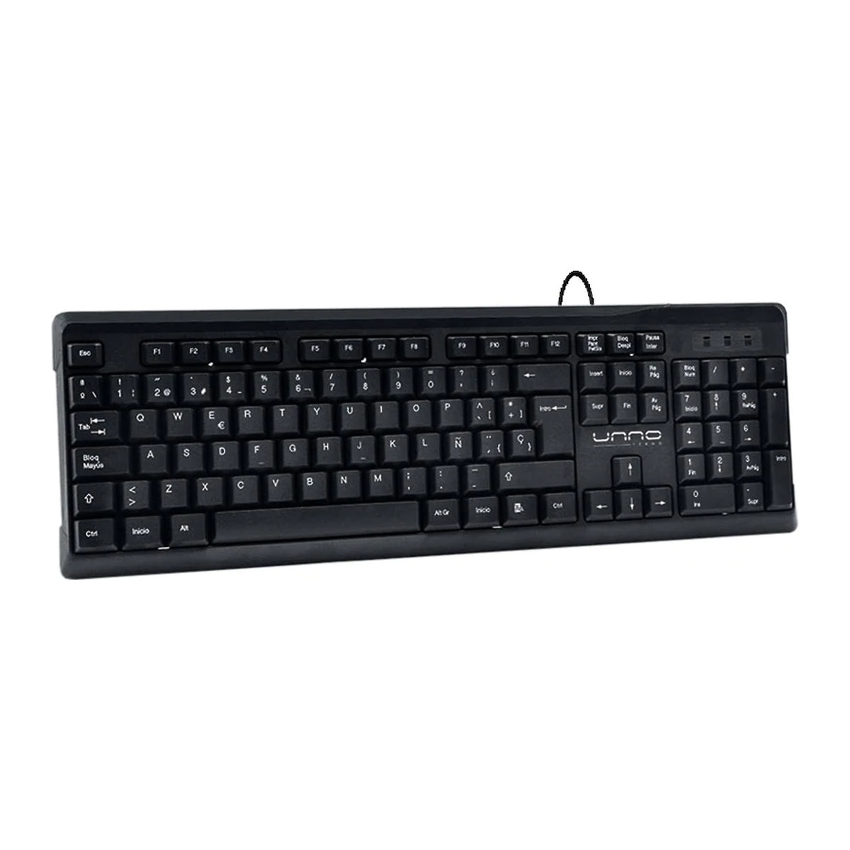 Teclado Unno Tekno Klass negro español