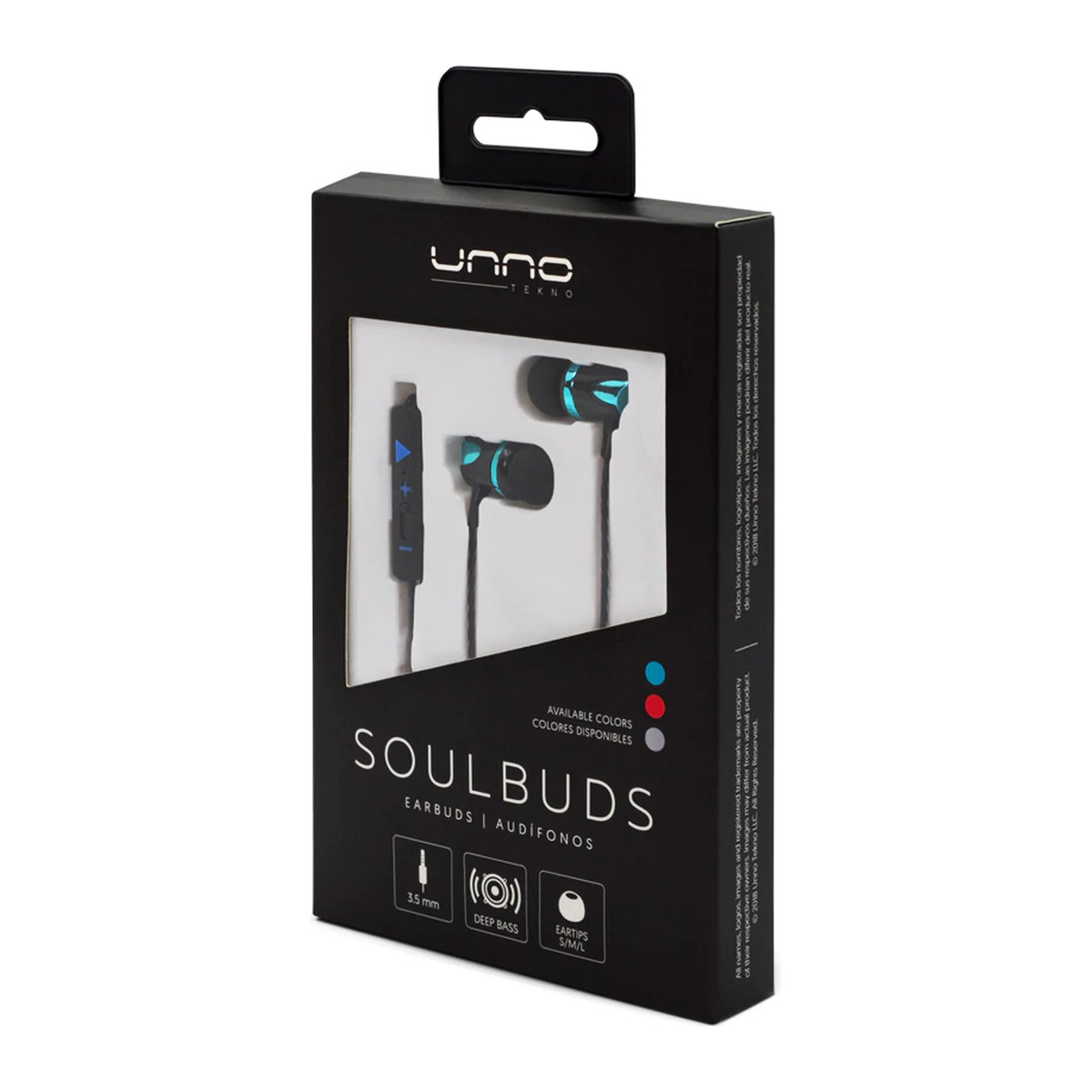 Audífonos In-Ear Unno Tekno HS7009 3.5mm SoulBuds Azul