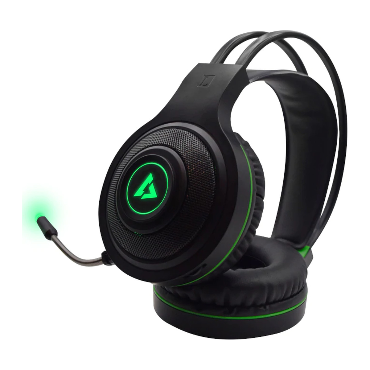 Audífonos Tipo Headset Unno Tekno HS7235GN 3.5mm y USB Brave BRV35