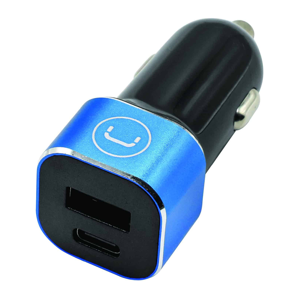 Cargador de coche Unno Tekno PW5025BK Dual USB-C USB-A 28W