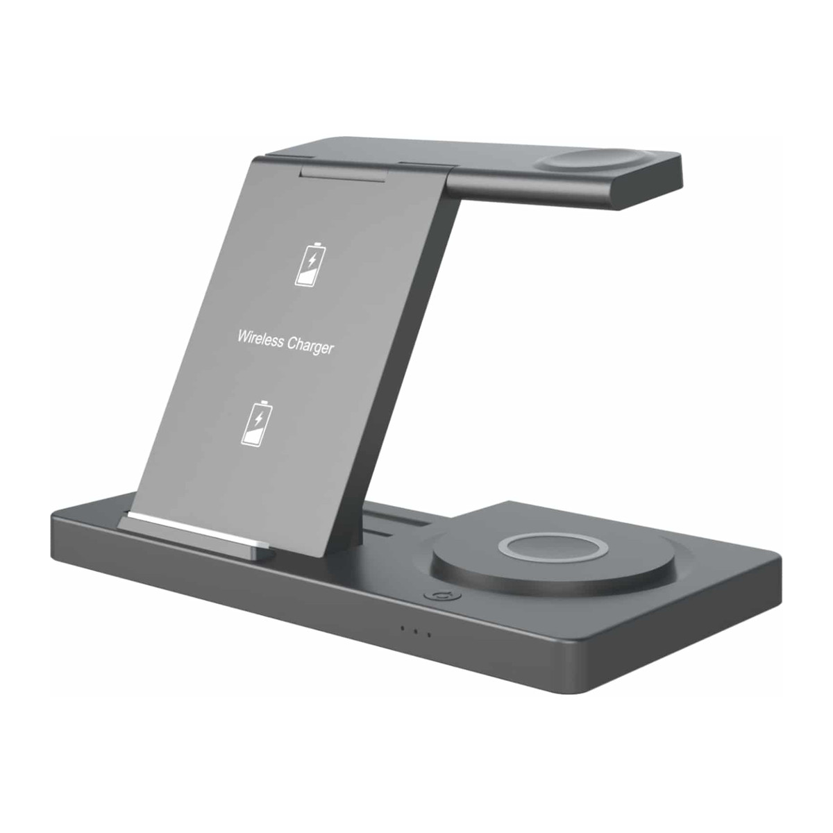Cargador Inalámbrico Unno Tekno PW5119BK 3 en 1 ChargePro 15 W Gris