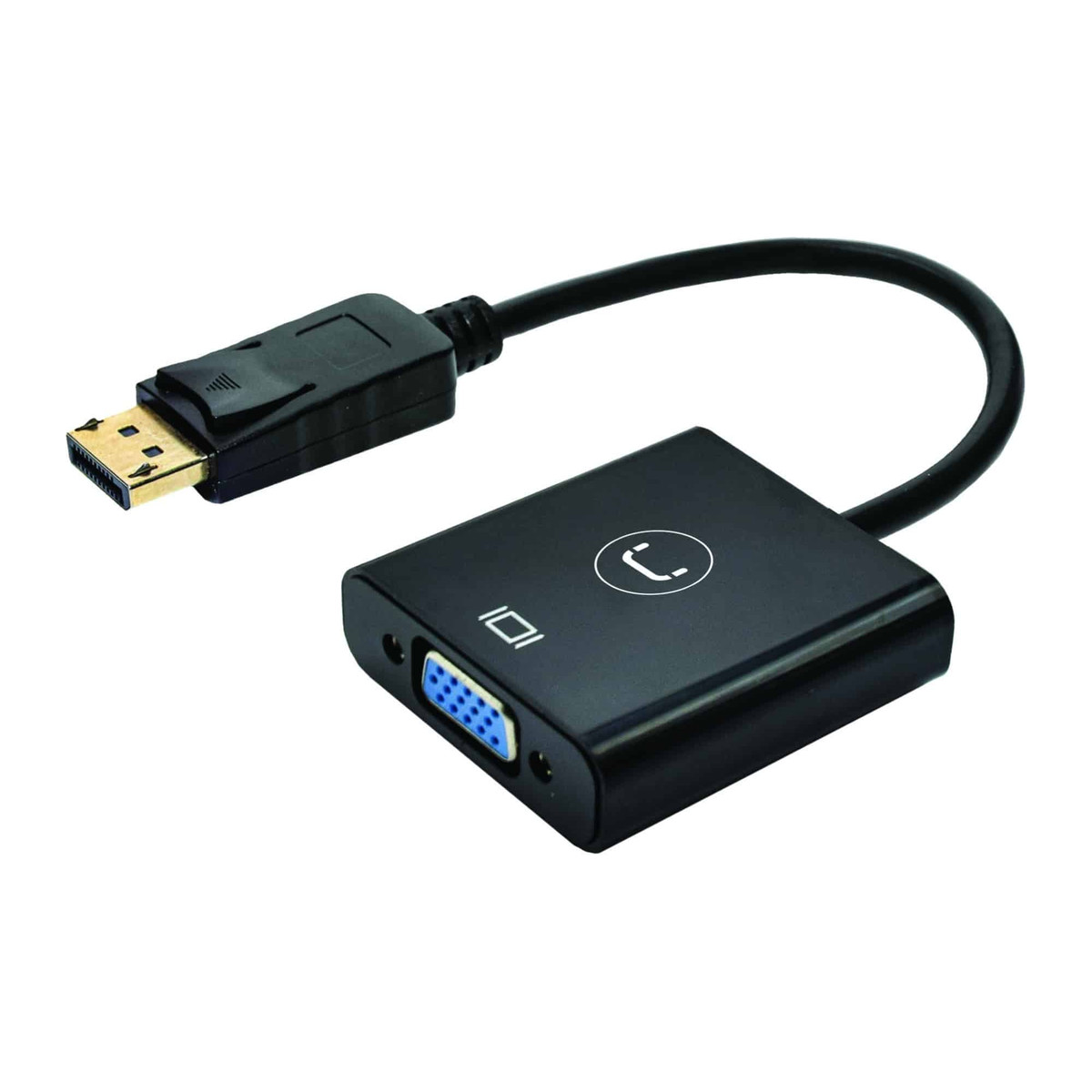 Adaptador DisplayPort a VGA Unno Tekno AD3006BK negro