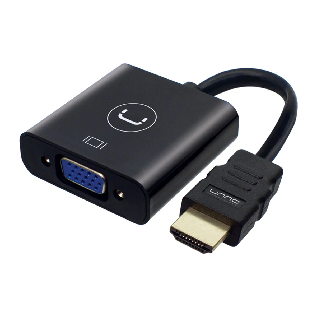 Adaptador HDMI a VGA Unno Tekno AD4202BK Negro