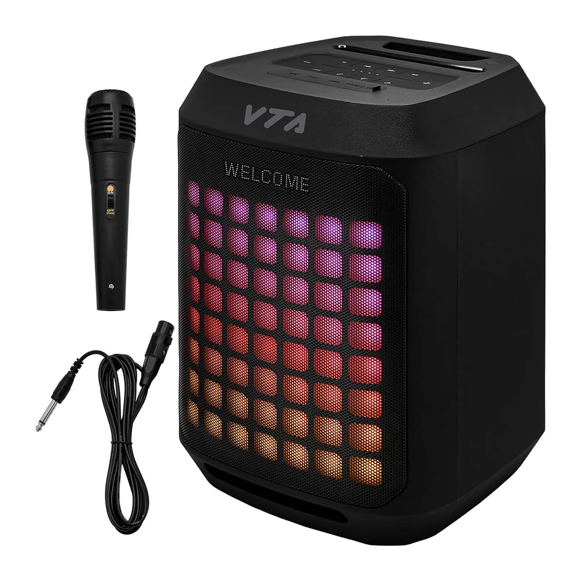 Bocina Bluetooth con mixer 60W negro