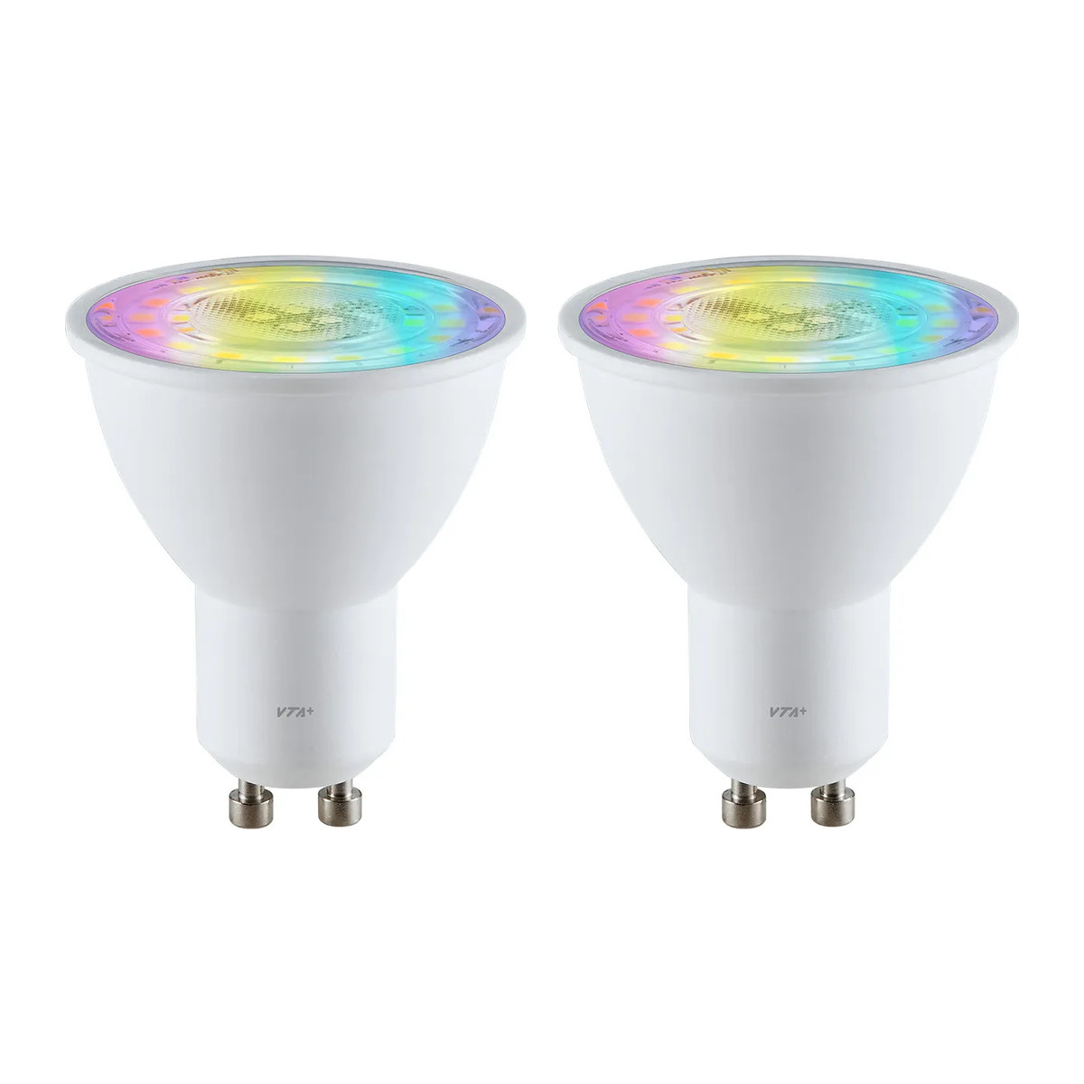 Bombilla LED Inteligente VTA+ GU10 RGB 125VAC Smart Home Wi-Fi 2pc
