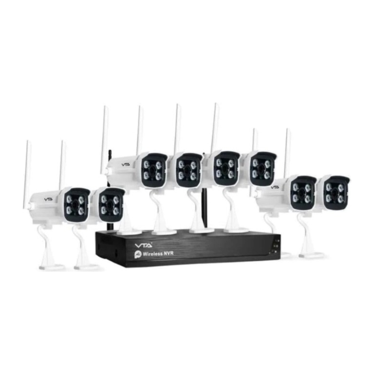 Sistema de video seguridad VTA+ DVR inalámbrico 1TB 8 cámaras 1080P
