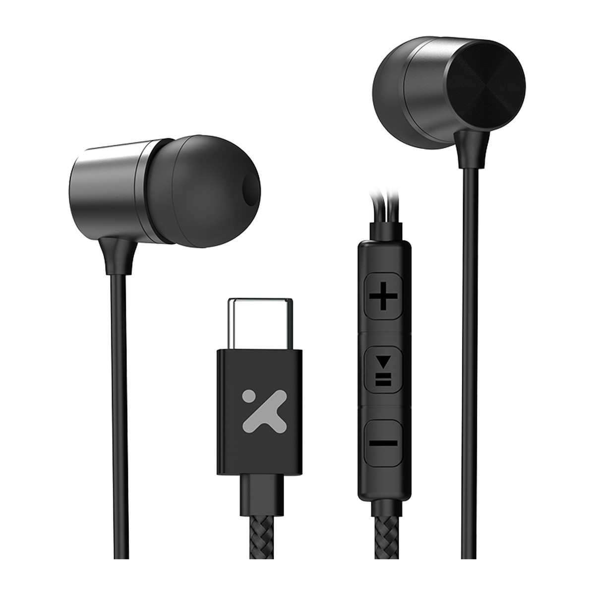 Audífonos Xtech TuneLoop XTH-300 USB-C con micrófono Negro