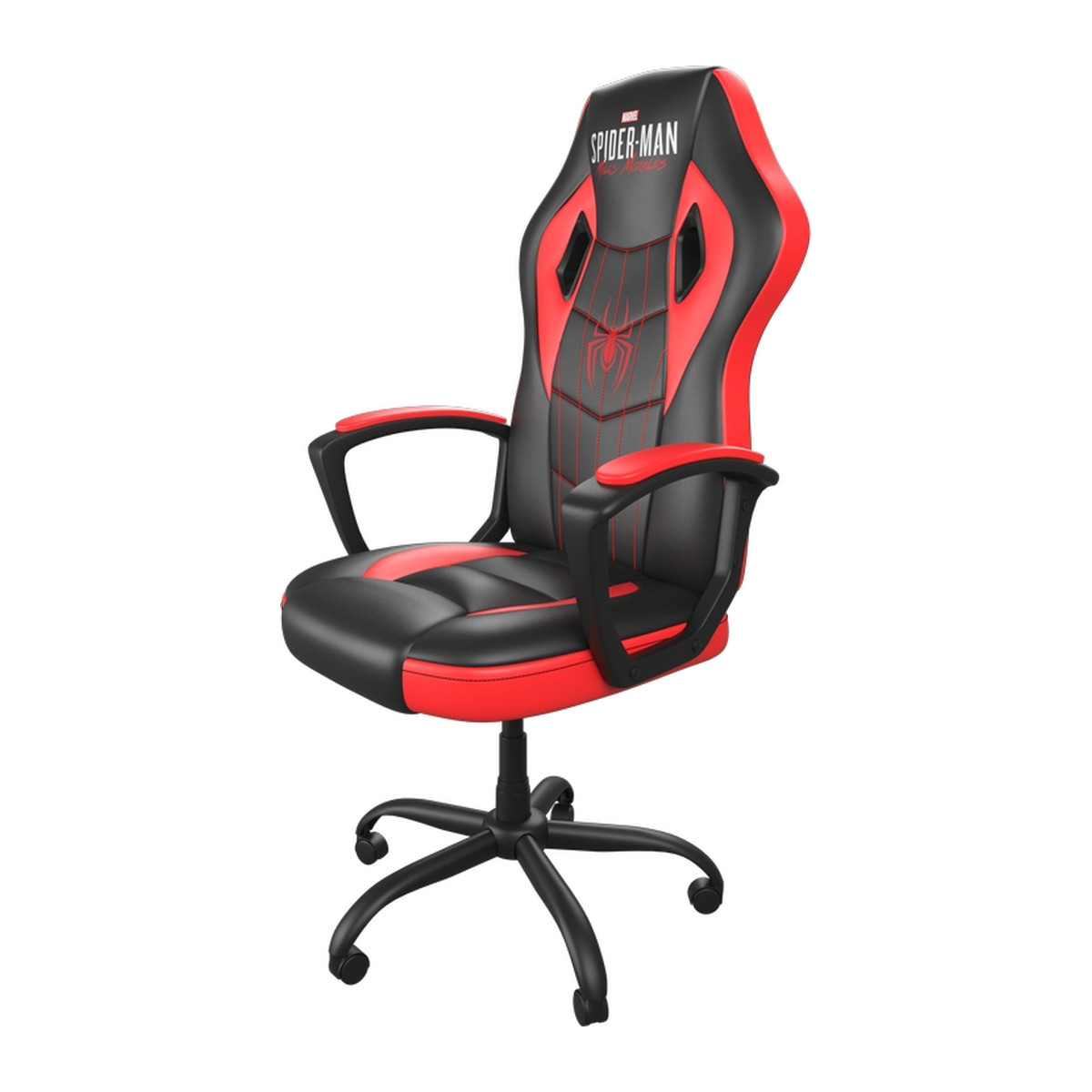 Silla gamer Xtech Marvel Spider-Man Miles Morales XTF-MC100SM Negro y rojo