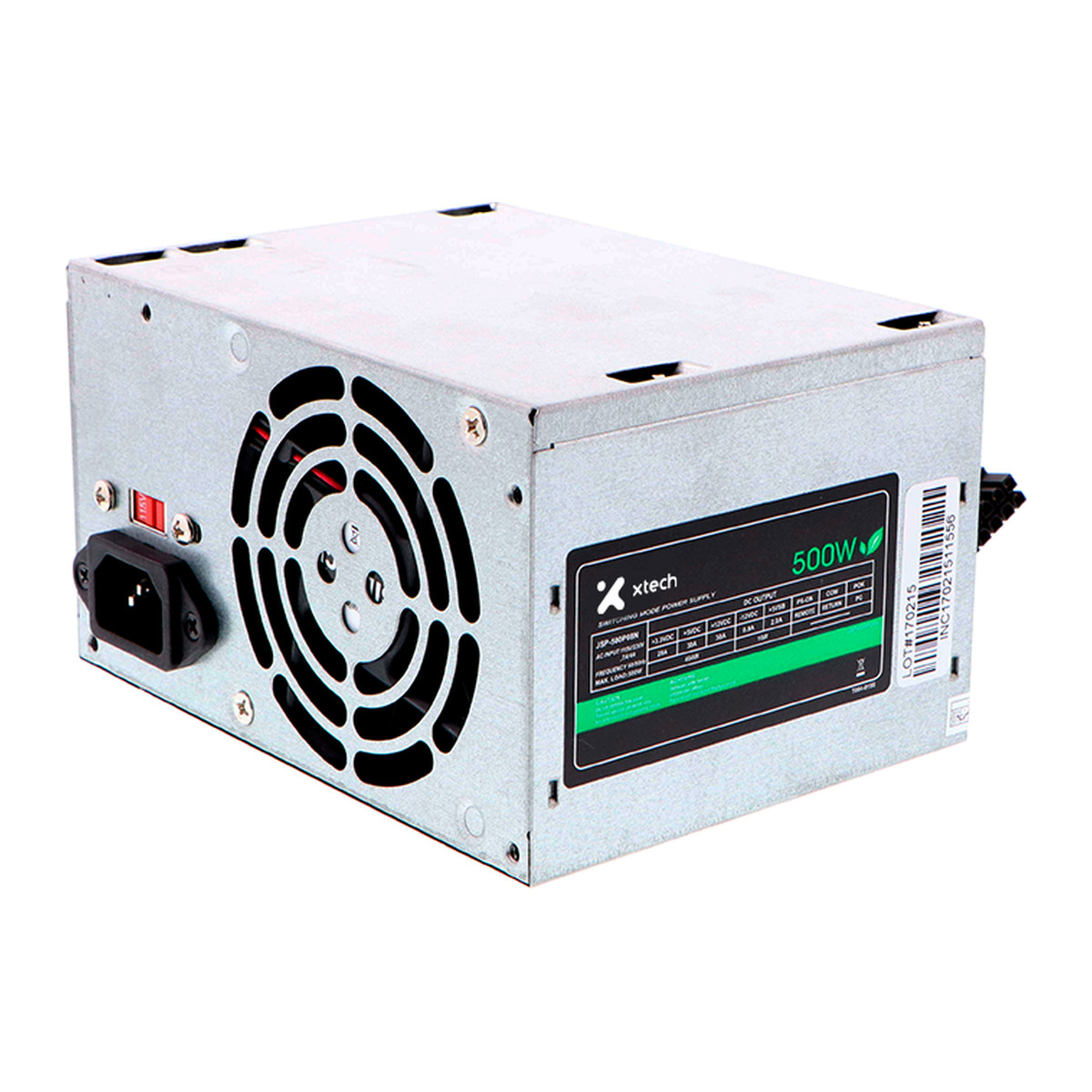Fuente de poder Xtech 500W ATX