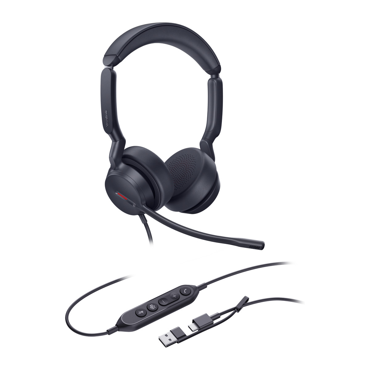 Audífonos con cable Yealink UH44 Dual Teams USB-C/A